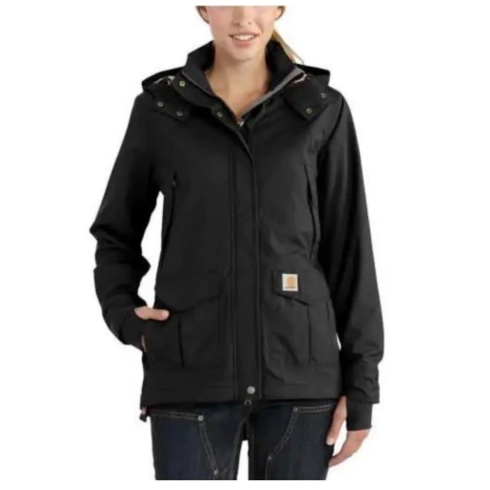 Women's Carhartt Shoreline Detachable Hood Rain Jacket